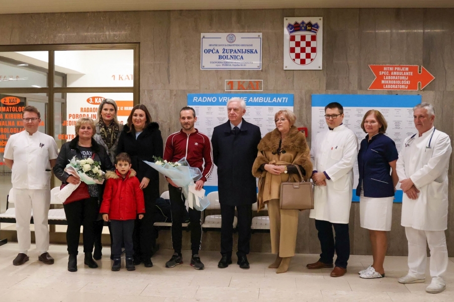 Aron je prva beba rođena u Požeško-slavonskoj županiji 2024. godine