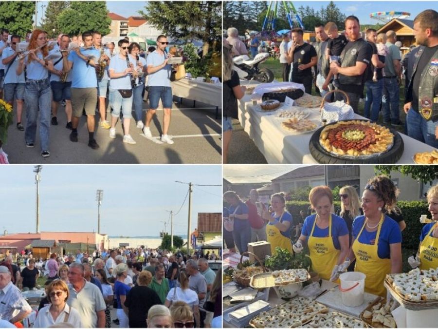 Velika ugostila brojne posjetitelje uz Najduži stol u Hrvata i smotru folklora